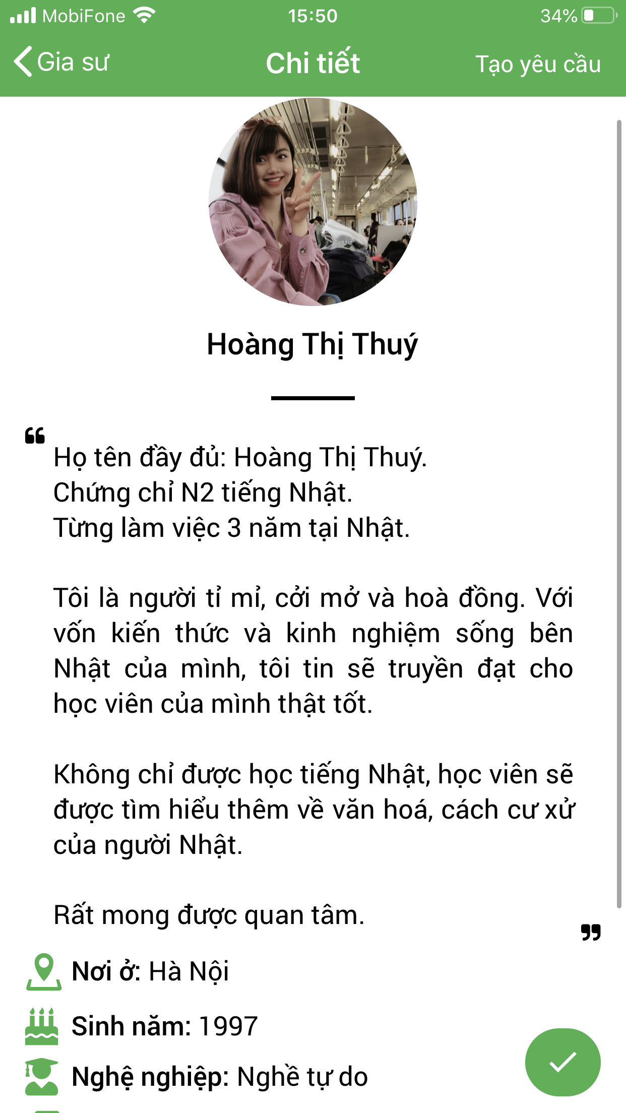 dạy kèm tiếng nhật